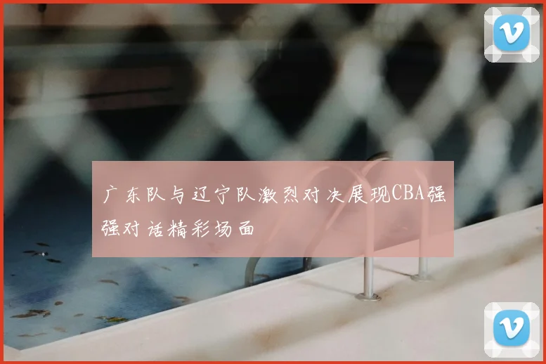 广东队与辽宁队激烈对决展现CBA强强对话精彩场面