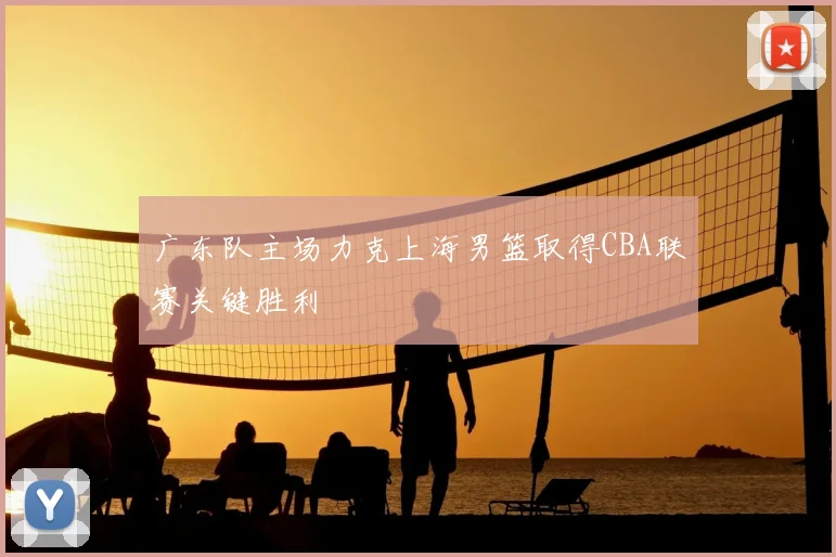 广东队主场力克上海男篮取得CBA联赛关键胜利